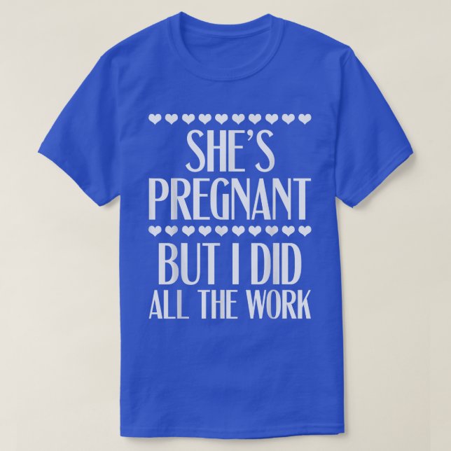 T-shirt Révélation de grossesse - Elle est enceinte, mais  (Design devant)
