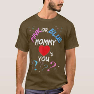 T-shirt Révélation De Sexe T Pour Maman Rouge Ou Bleu Mama