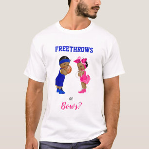 T-shirt Révélation du sexe du bébé au basketball