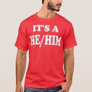 T-shirt Révéler le genre C'est un garçon Pronoun Il