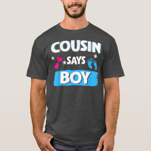 T-shirt Révéler le genre Cousin dit garçon jumelé famille