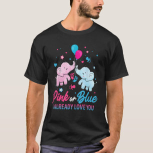 T-shirt Révéler le genre Eelphants de garçon ou de fille r