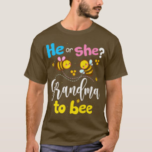T-shirt Révéler le genre Lui ou Elle grand-mère à être ros