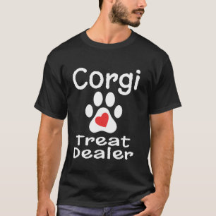 T-shirt Revendeur de friandises pour Corgi Empreinte de pa