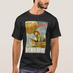 T-shirt Revenir à l'attaque Propa Vintage aéroporté de l'a