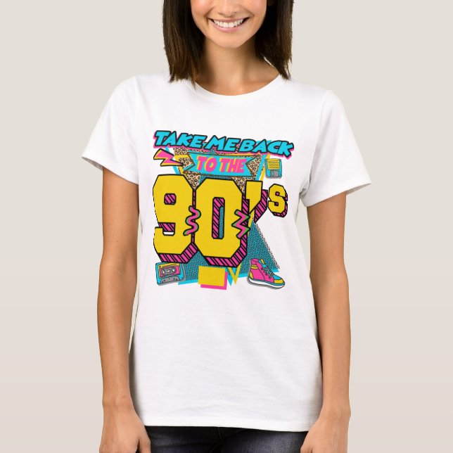 T-shirt revenons aux années 90 (Devant)