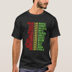 T-shirt Rêver Comme Martin Black History Mois