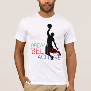T-shirt Rêver croire atteindre le basket-ball