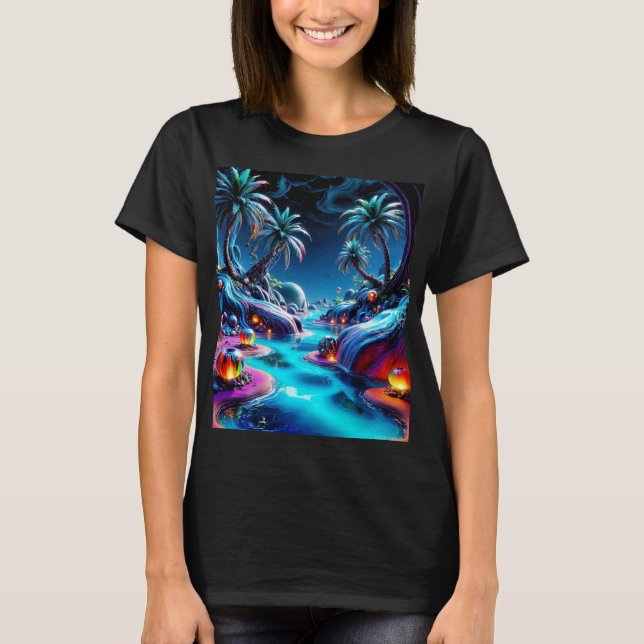 T-shirt Rêver d'une évasion tropicale (Devant)