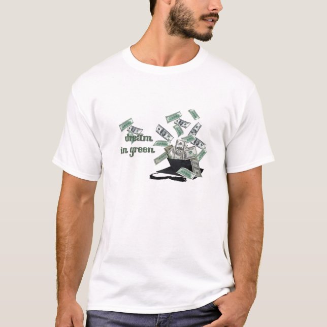 T-shirt Rêver en vert (Devant)