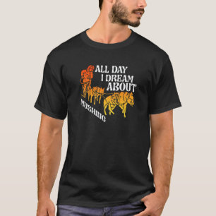 T-shirt Rêver toute la journée aux chiens de traîneau Husk