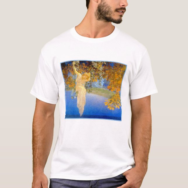 T-Shirt:  Reveries - by Maxfied Parrish T-Shirt (Front)