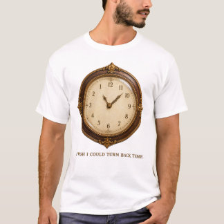 T-shirt Reverse Time Nostalgia Clock