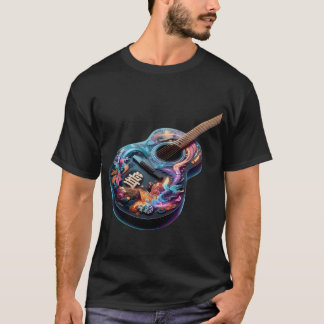T-shirt Rêves de guitare Neon Kanji