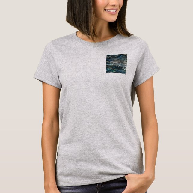 T-shirt Rêves de la peinture abstraite Ocean'20 (Devant)