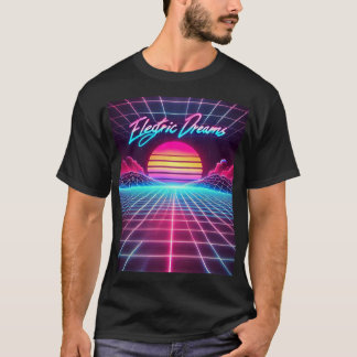 T-shirt Rêves électriques Retro Futuristic Art