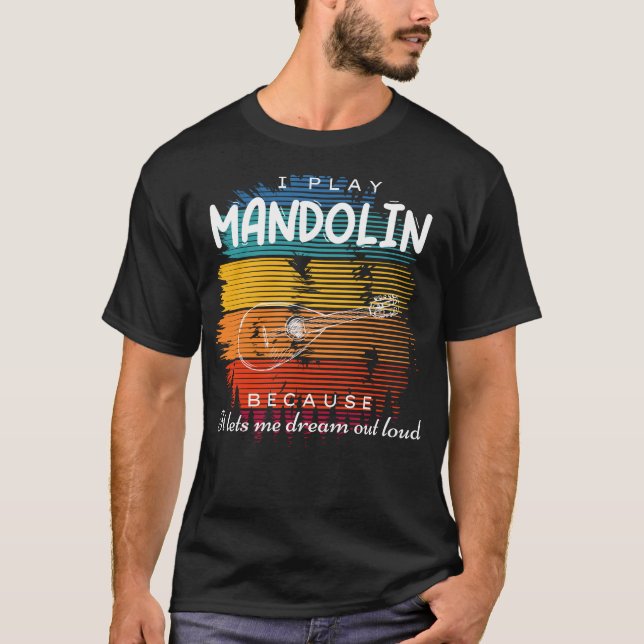 T-shirt Rêves forts : Mandolins Reverie Musicale (Devant)