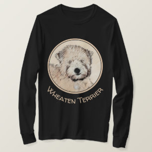 T-shirt Revêtu doux Roue Peinture Terrier Art original