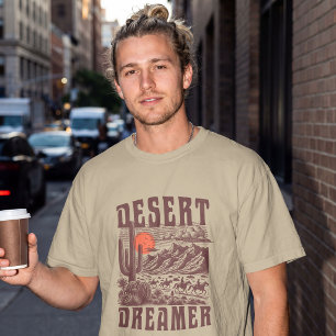 T-shirt Rêveur du désert – Extérieur occidental vintage