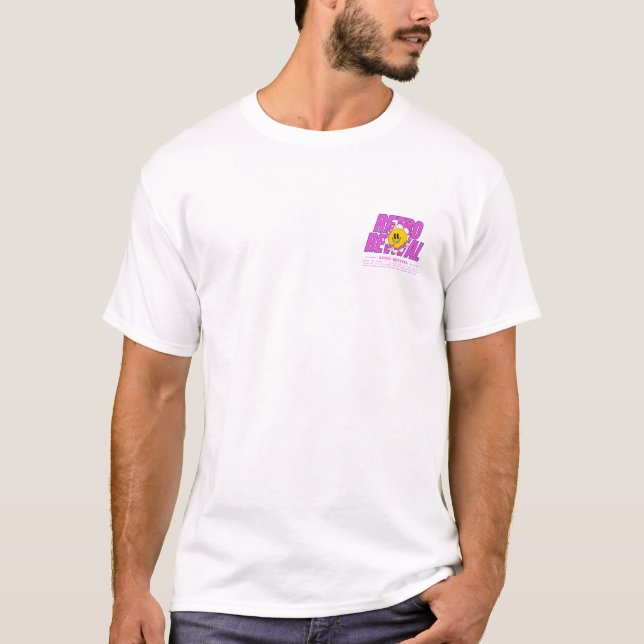 T-shirt Revival rétro du tournesol (Devant)
