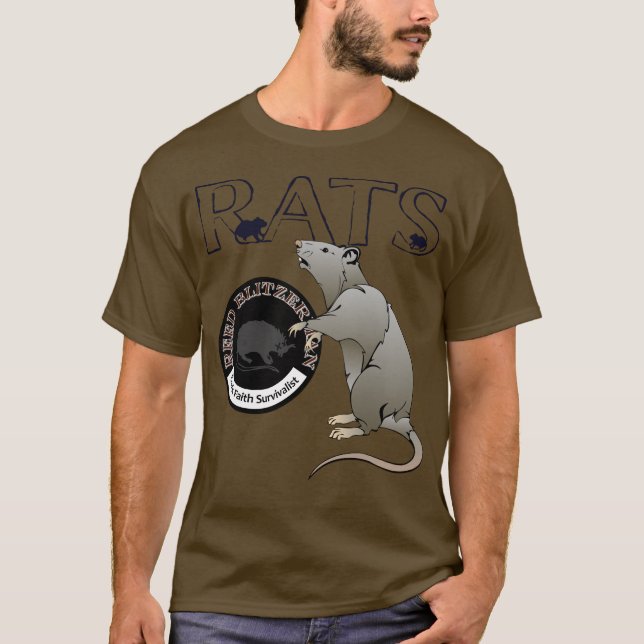 T-shirt Révolte de l'olivier à manches courtes des rats (Devant)