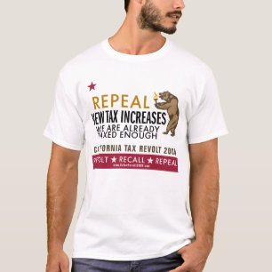 T-shirt Révolte des contribuables de CA - le nouvel impô