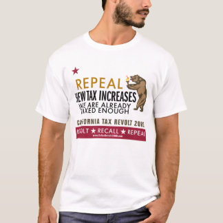 T-shirt Révolte des contribuables de CA - le nouvel impôt