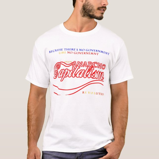 T-shirt Révolution de capitaliste d'Anarcho (Devant)