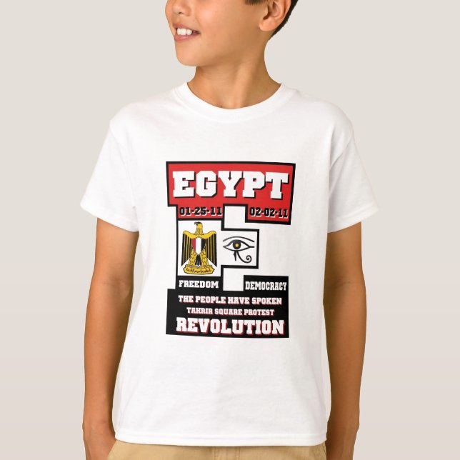 T-shirt Révolution de l'Egypte (Devant)