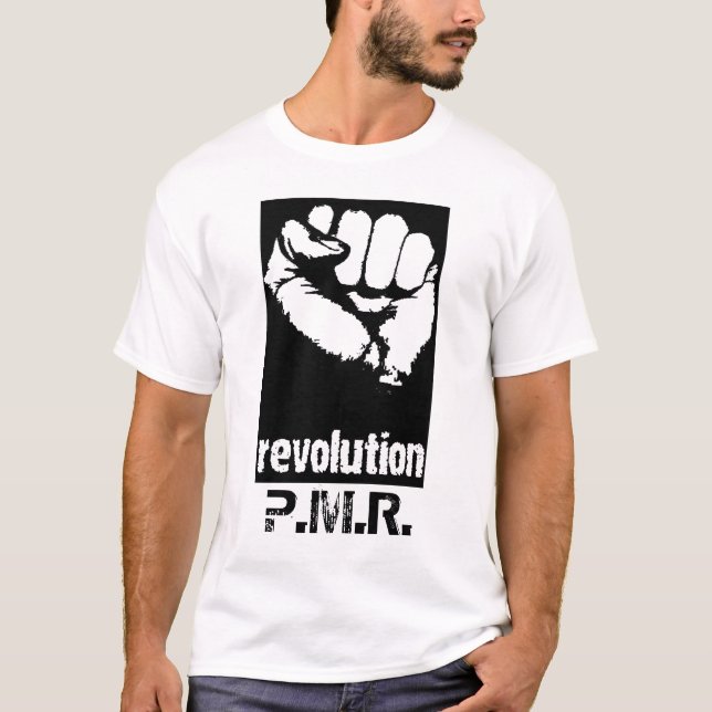 T-shirt revolution_fist, P.M.R. (Devant)