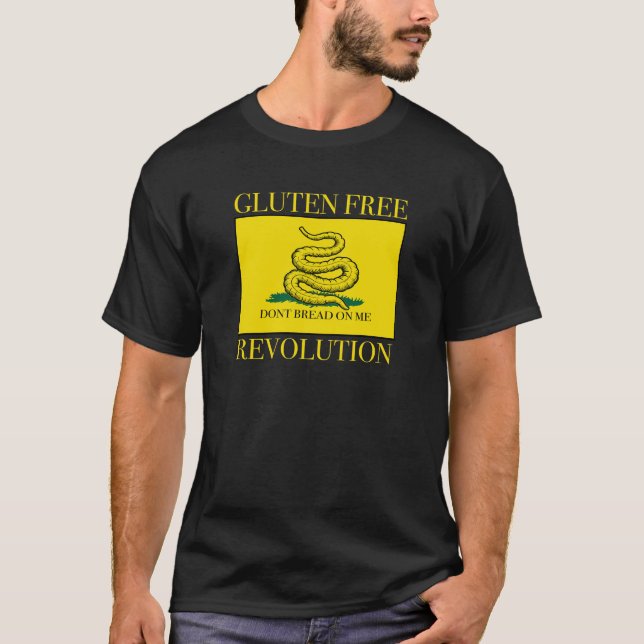 T-shirt Révolution sans gluten (noir) (Devant)