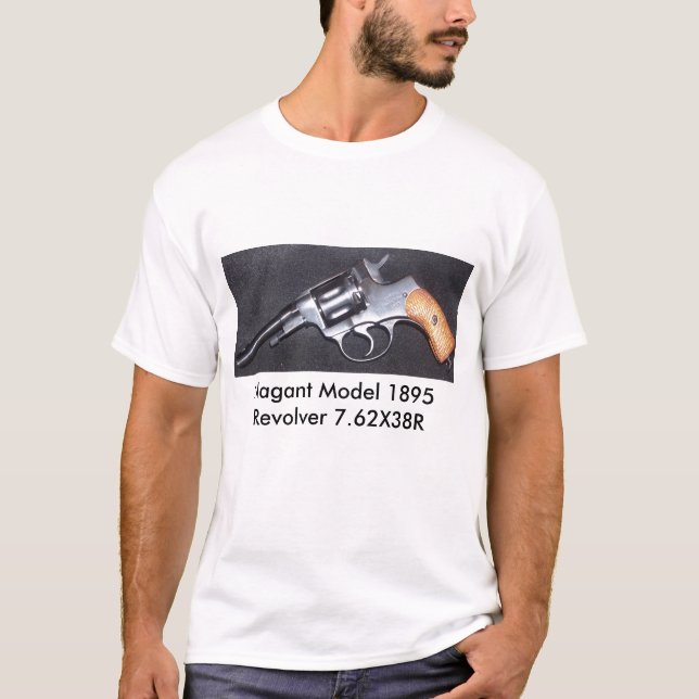 T-shirt Revolver 1895 de model de Nagant 7,6… (Devant)