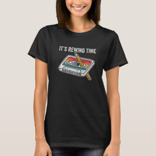 T-shirt Rewind Time Cassette Cassette Crayon Crayon Crayon