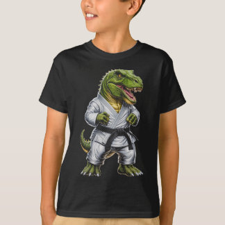 T-shirt Rex Martial Arts Dinosaur Karate Judo Bjj Fighter