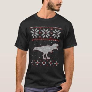 T-shirt Rex Ugly Christmas Sweater Cute Dinosaur Lovers Xm