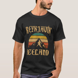 T-shirt Reykjavik Islande Islande Montagnes islandaises
