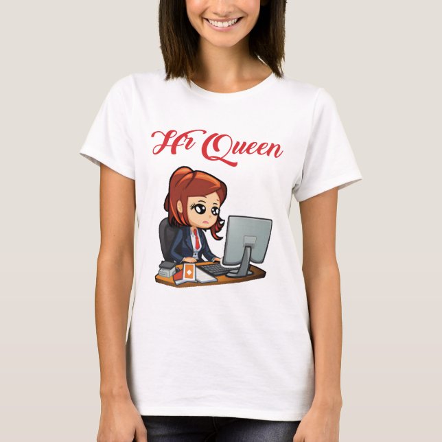 T-shirt RH Queen Cute Ressources humaines Femmes (Devant)