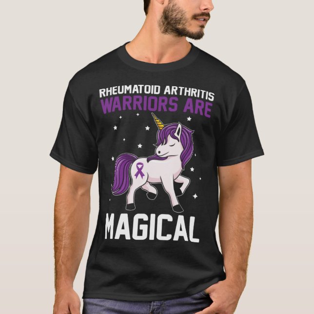 T-shirt Rheumatoid Arthritis Warriors Are Magical Awarenes (Devant)