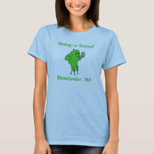 T-SHIRT ~ RHINELANDER LE WISCONSIN DE CHEMISES DE ~ DE