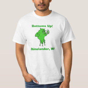T-SHIRT ~ RHINELANDER LE WISCONSIN DE CHEMISES DE ~ DE