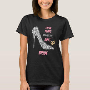 T-shirt Rhinestone talons Dernière mariée