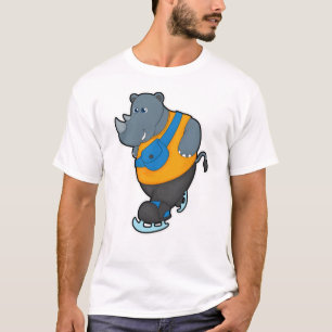 T-shirt Rhino at Ice patinage avec Sling bag