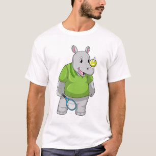 T-shirt Rhino at tennis