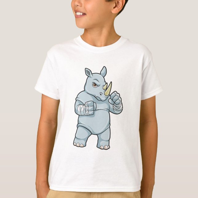 T-shirt Rhino en boîte à Boxer (Devant)