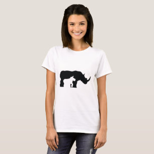 T-shirt Rhino noir et blanc