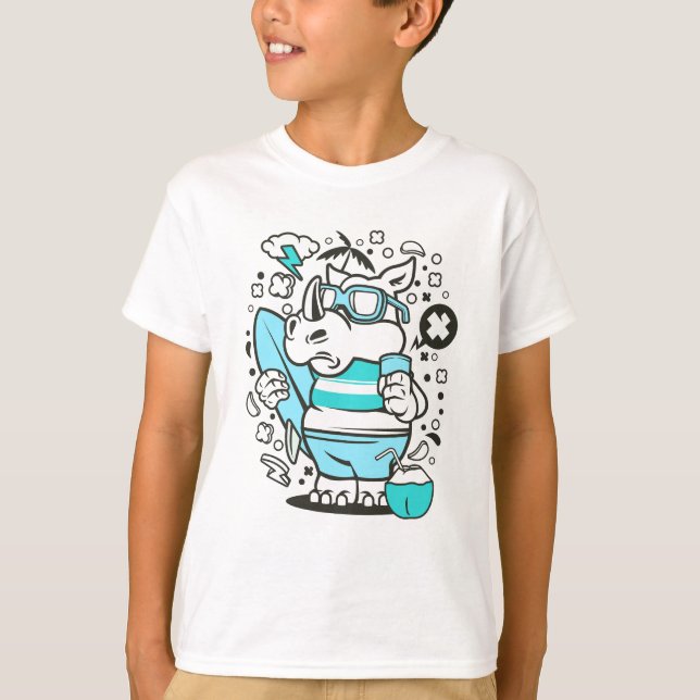t-shirt rhino surf (Devant)
