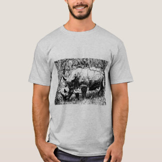 T-shirt rhinocéros