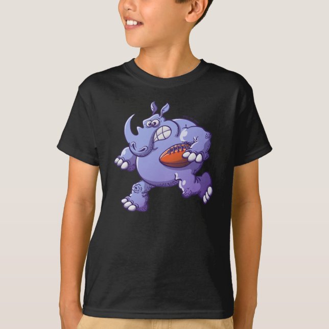 T-shirt Rhinocéros de rugby (Devant)