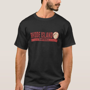 T-shirt Rhode Island Vintage Softball Team Retro Softball