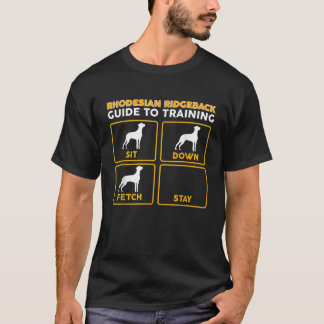 T-shirt Rhodesian Ridgeback amusant Guide d'entraînement